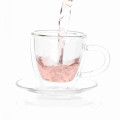 Popular Glass Tea Cup With Saucer